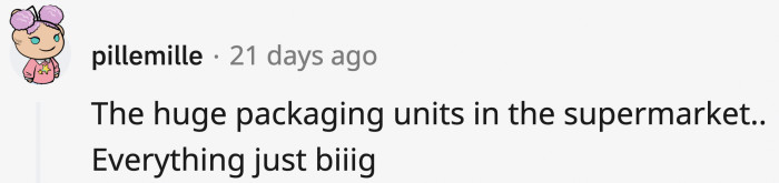 10. Bulk-sized items at the supermarket