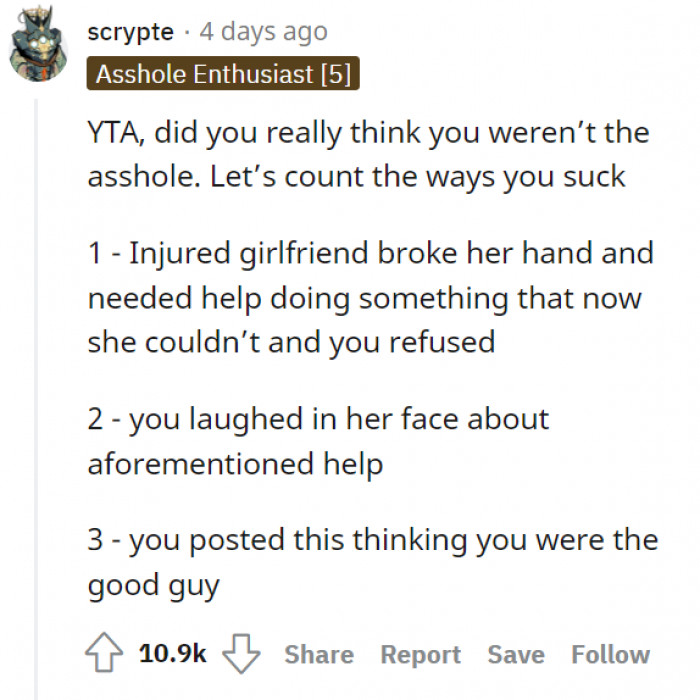 Here's a list of reasons why OP sucked.