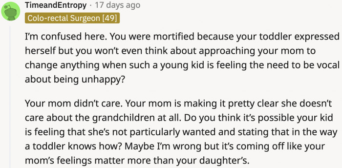 Just because they're kids doesn't mean their feelings are less valid