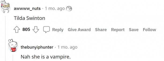 2. Tilda Swinton