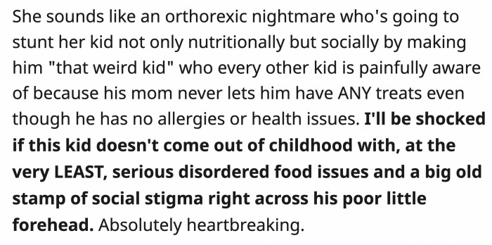 By trying her best to be the best mom, ironically, OP has become a bad parent.