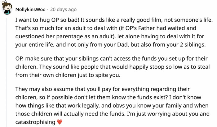 Sounds like a rollercoaster episode of family court.