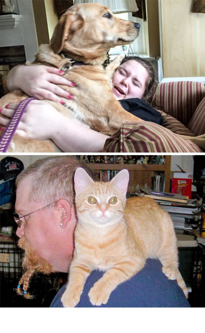 #8 They are the most adorable cuddling machines!