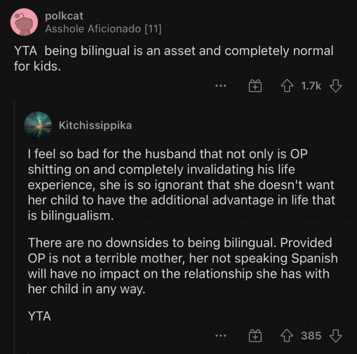 She created a problem out of nothing.