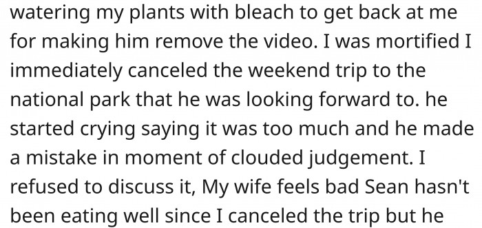 He watered the poor creatures with bleach.