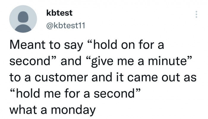 6. It's a Monday; what can we say?