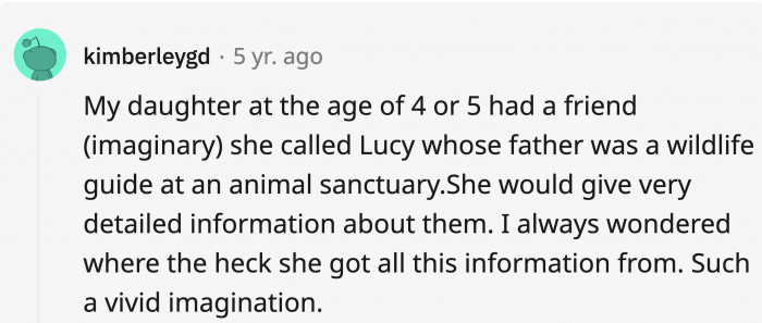 A vivid imagination or past life expertise?