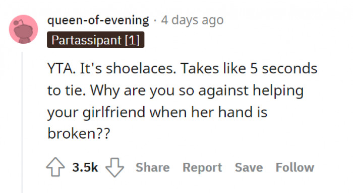 Honestly, it sounds like he doesn't even like her that much.