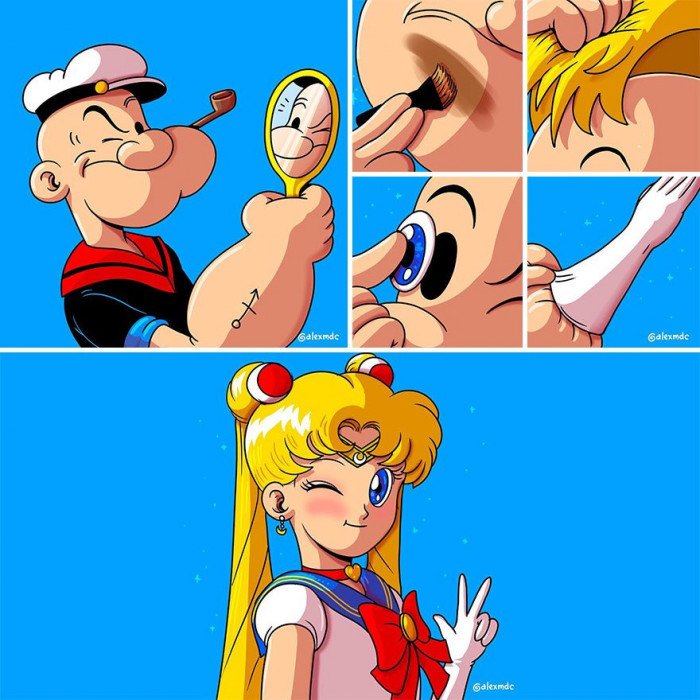 17. Popeye has been a Sailor Senshi in disguise all this while