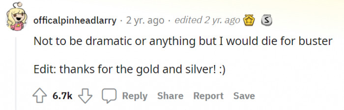 Some users became instant fans of Buster.