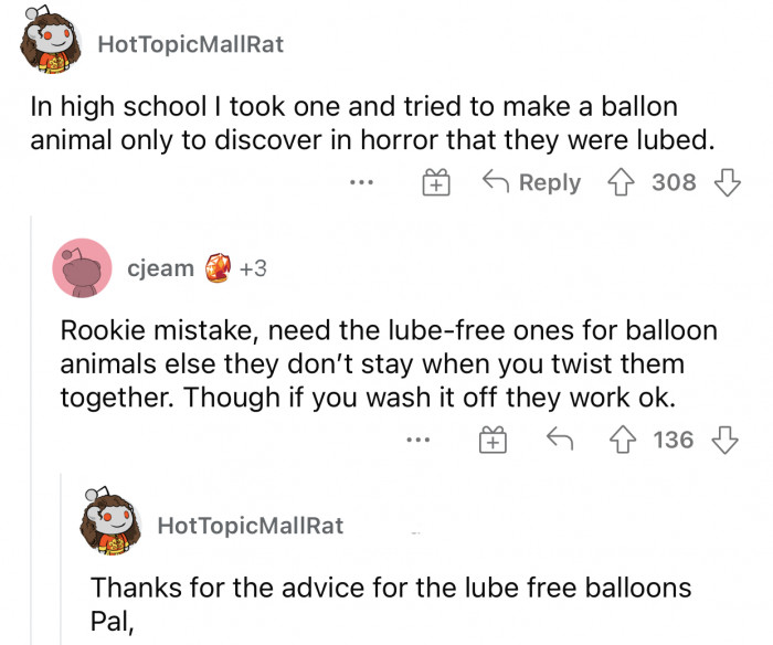 People always have advice ready for the most random things.