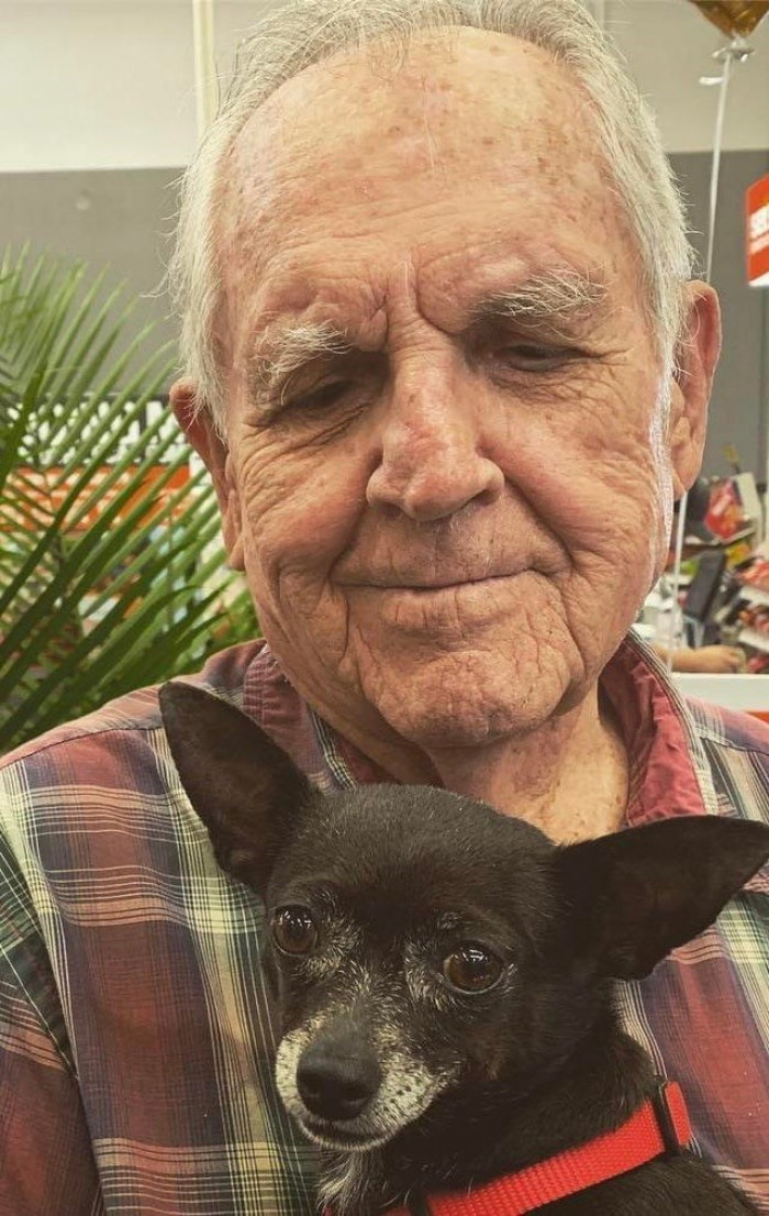 11. A 93-year-old grandpa and his pet