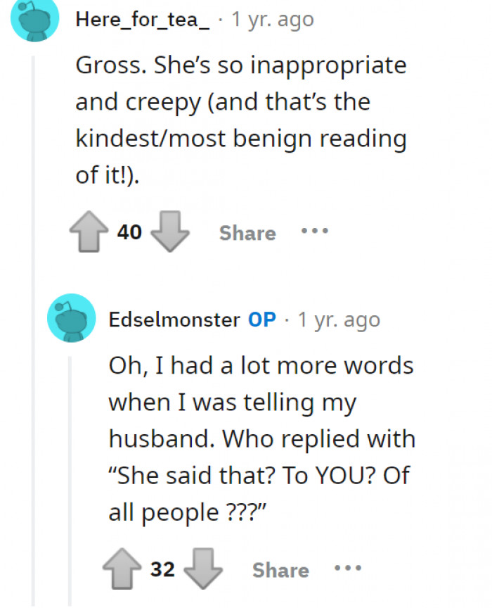 She definitely has some issues that need to be addressed.