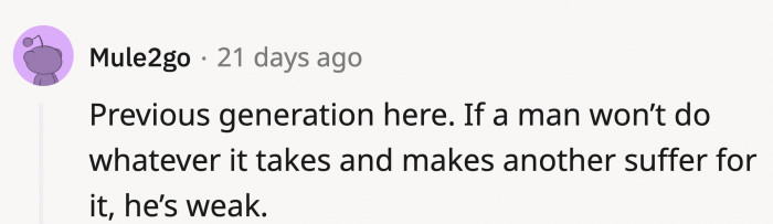 The men who pointed this out came from different generations