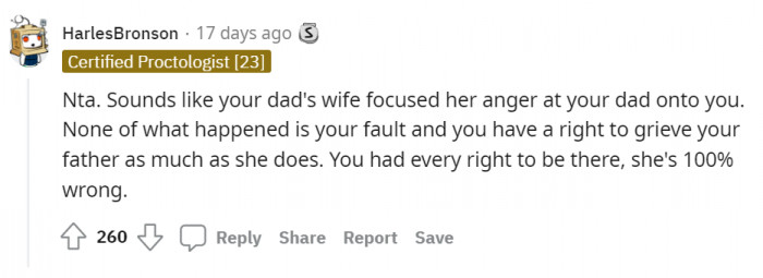 She has no right to take her anger out on you