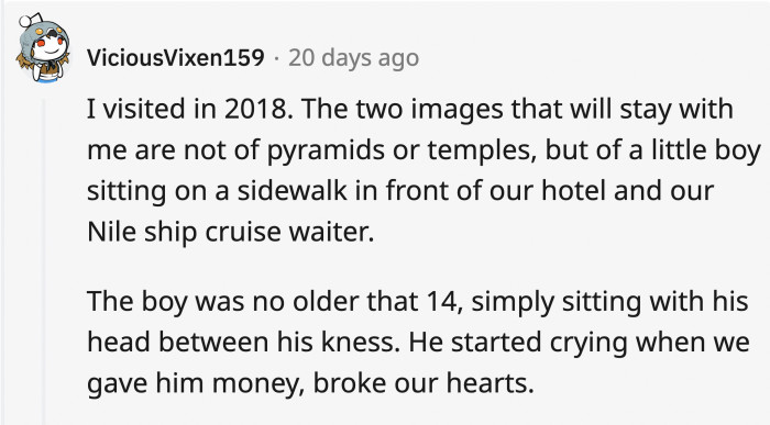 It’s a sad fact that many tourists can see how beautiful a country is, but the residents only worry about how to survive in it