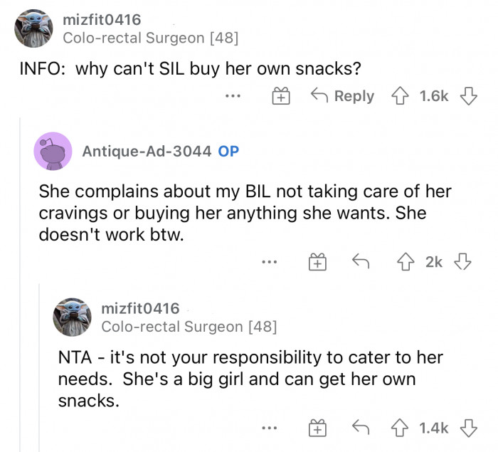 Everything about this is insane, not just the snacks part.