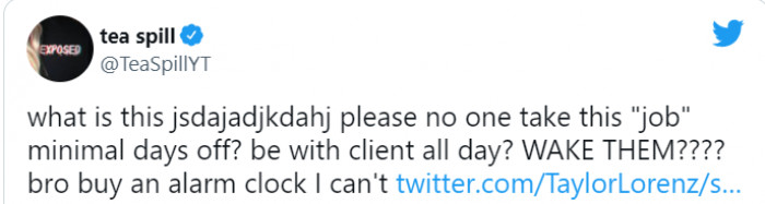 Be with a client all day? How is that part-time? Well, they say that time is relative...