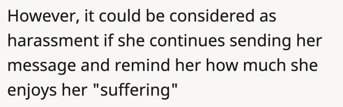 But it doesn't negate the fact that OP should start thinking about how to legally protect herself