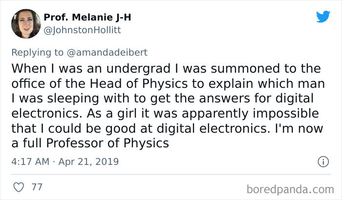 5. Apparently, for some people, women can only be successful if they sleep their way through it. Sounds absurd.
