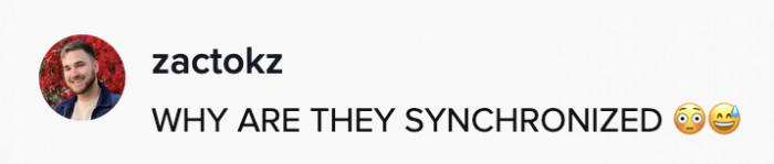These twins run on the same frequency. It's very evident from their nearly identical and perfectly timed head tilts.