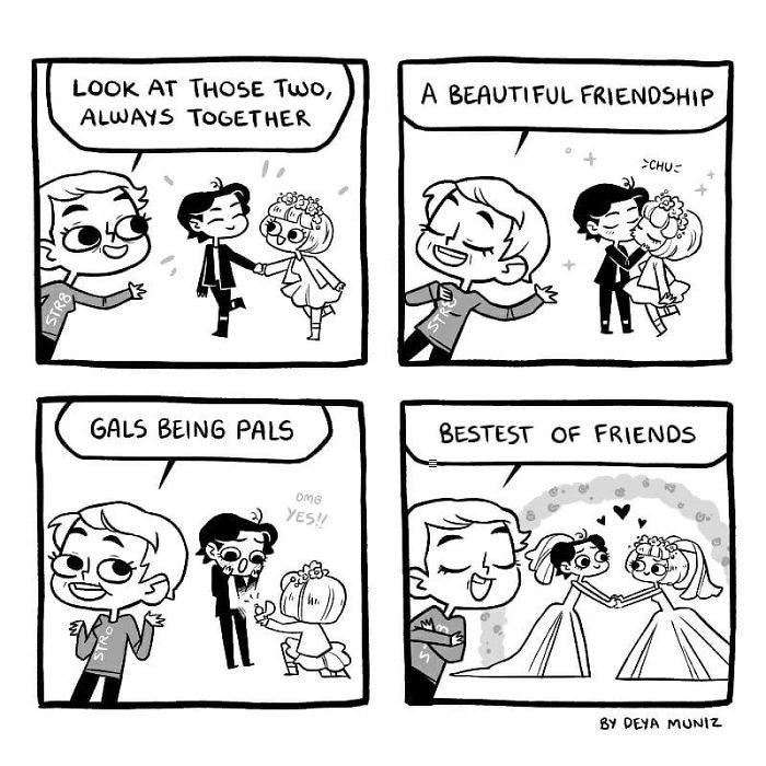 11. Maybe they're roommates with one bed and a shared account