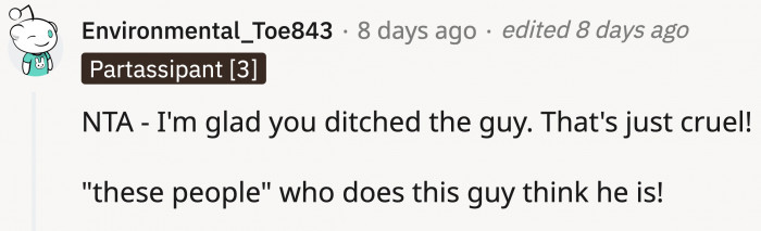 He acted all high and mighty