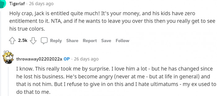 3. Jack Feels Entitled to Your Money