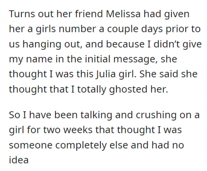 We don't know how to feel about this if we were in her place