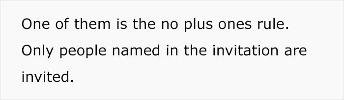 If a guest wants to bring a companion, the OP has a few rules to follow