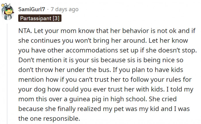 Her mom has to know about her behavior and should be warned about it.