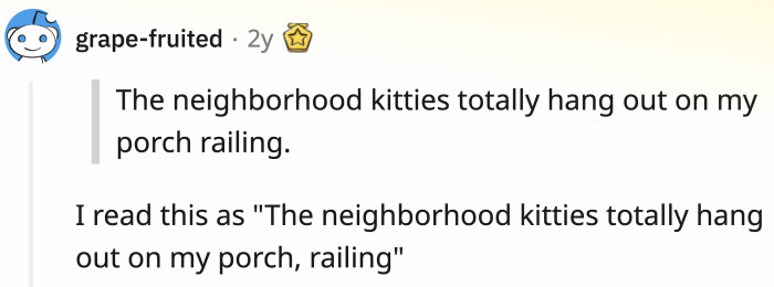 This is how commas save lives, but in all fairness, cats probably did this