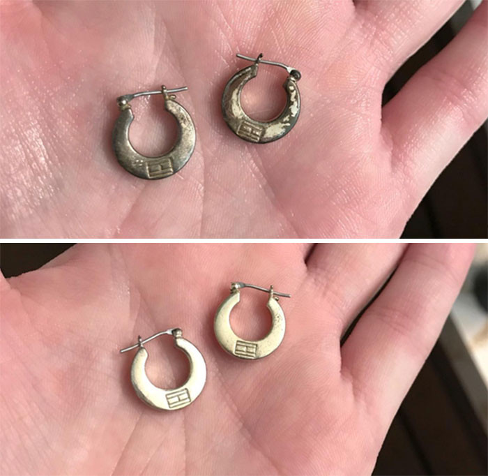 8. Dawn dish soap can make your jewelry sparkle.