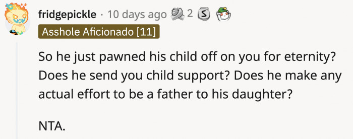 It takes more than blood and money to be a father, but paying child support is the least he could do.