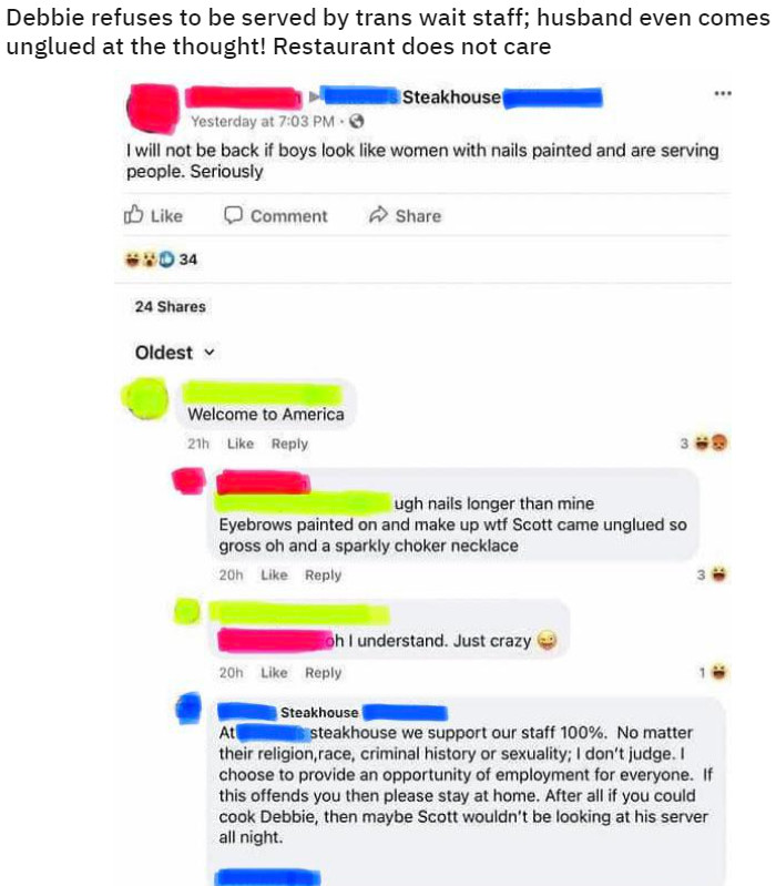 This was posted on a subreddit called Insane People on Facebook.