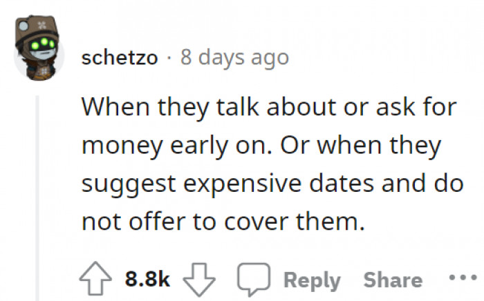 3. Not all people can afford, but yes, some people should be really mindful especially when they are at their first dates.