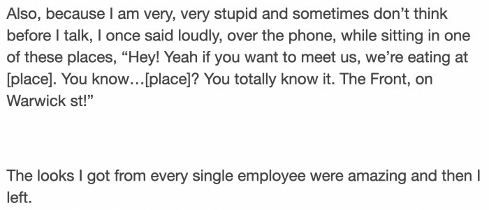 You're in danger, girl.