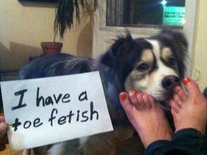 13. Can't stop nibbling on the toes