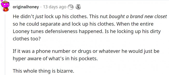 The whole thing is truly bizarre 