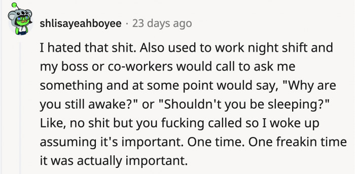 Don't they have a copy of the schedule?