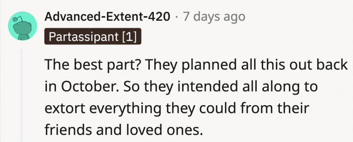 They might've had a plan before the baby was even born