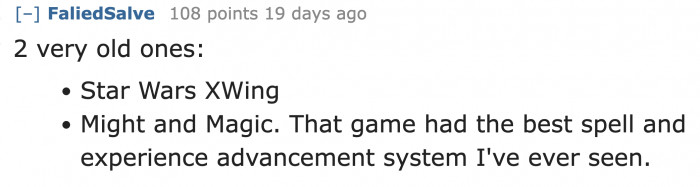 Star Wars: X-Wing was a best seller in 1993. On the other hand, Might and Magic is a game know for its rich content and non-linear play style.