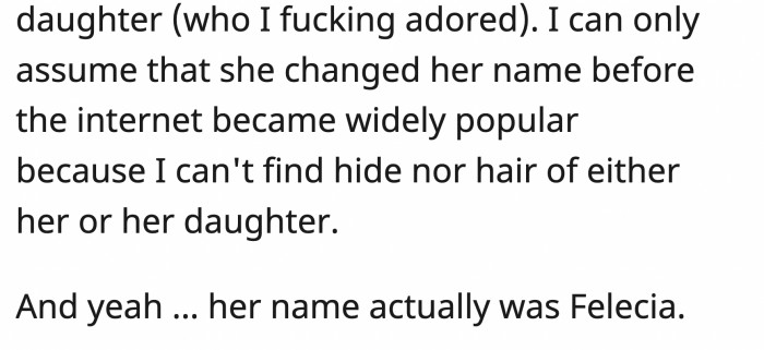 It was literally a 'Bye, Felicia' moment