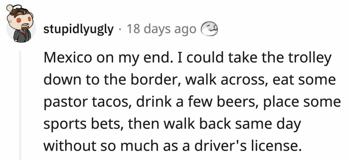 It was like driving from one town to the next, not from one country to another.