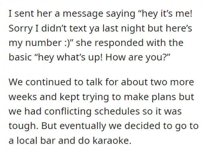 Keep in mind: two whole weeks