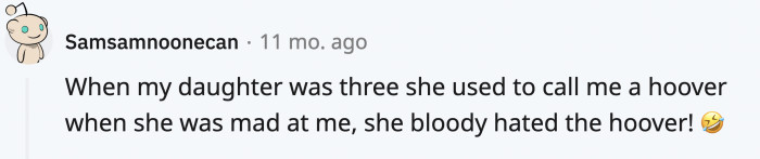 At least the curse word she uses is cleaner than others