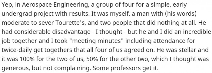 Some professors are probably used to it.