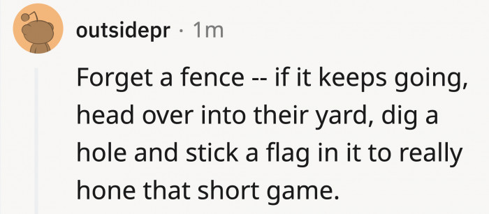 A commenter suggested that OP fully commit to the weekly golf game