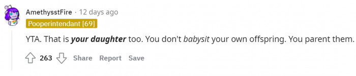 It almost feels like he's apathetic toward his own daughter.