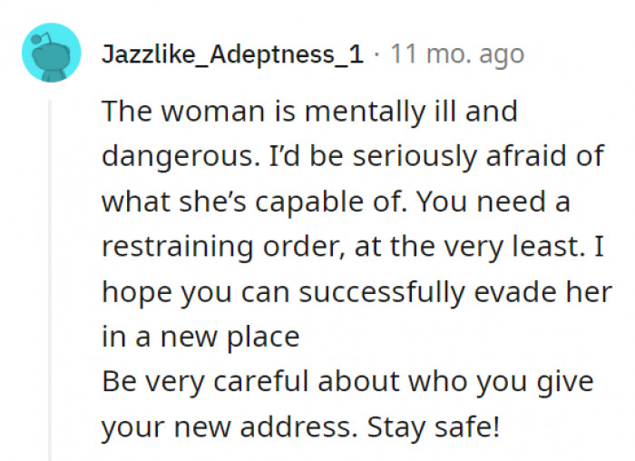 We're not sure about being mentally ill, but she definitely has a problem, alright